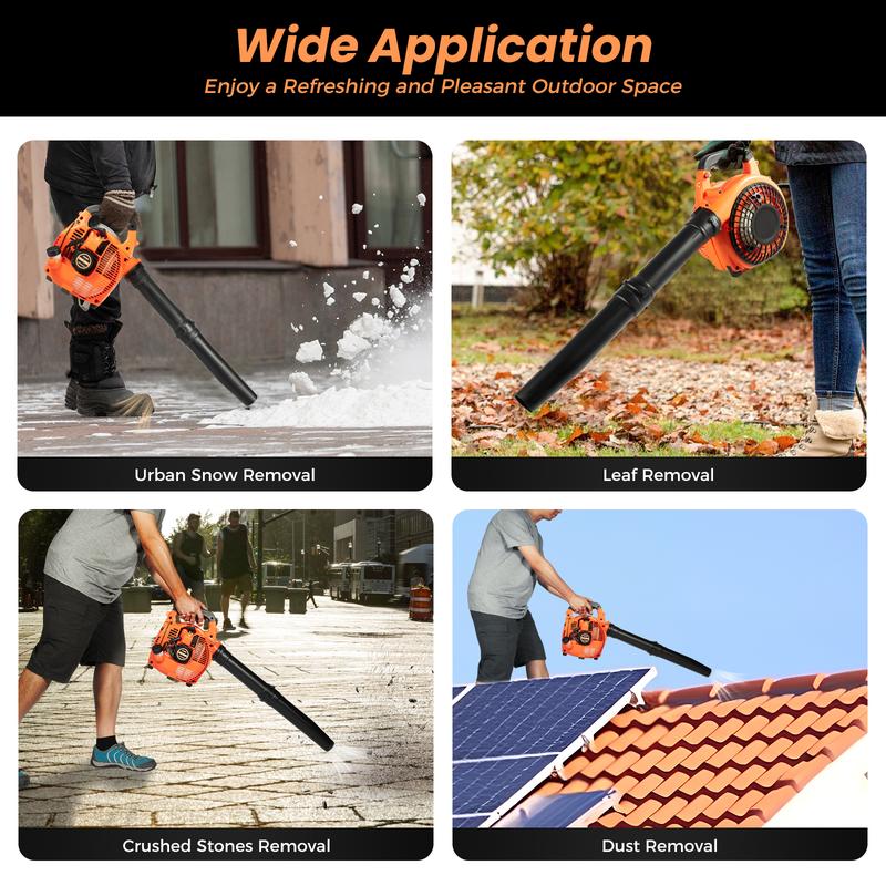 Handheld Gas Leaf Blower For Lawn Snow Removal Powerful Backpack Blower For Outdoor Use home essentials