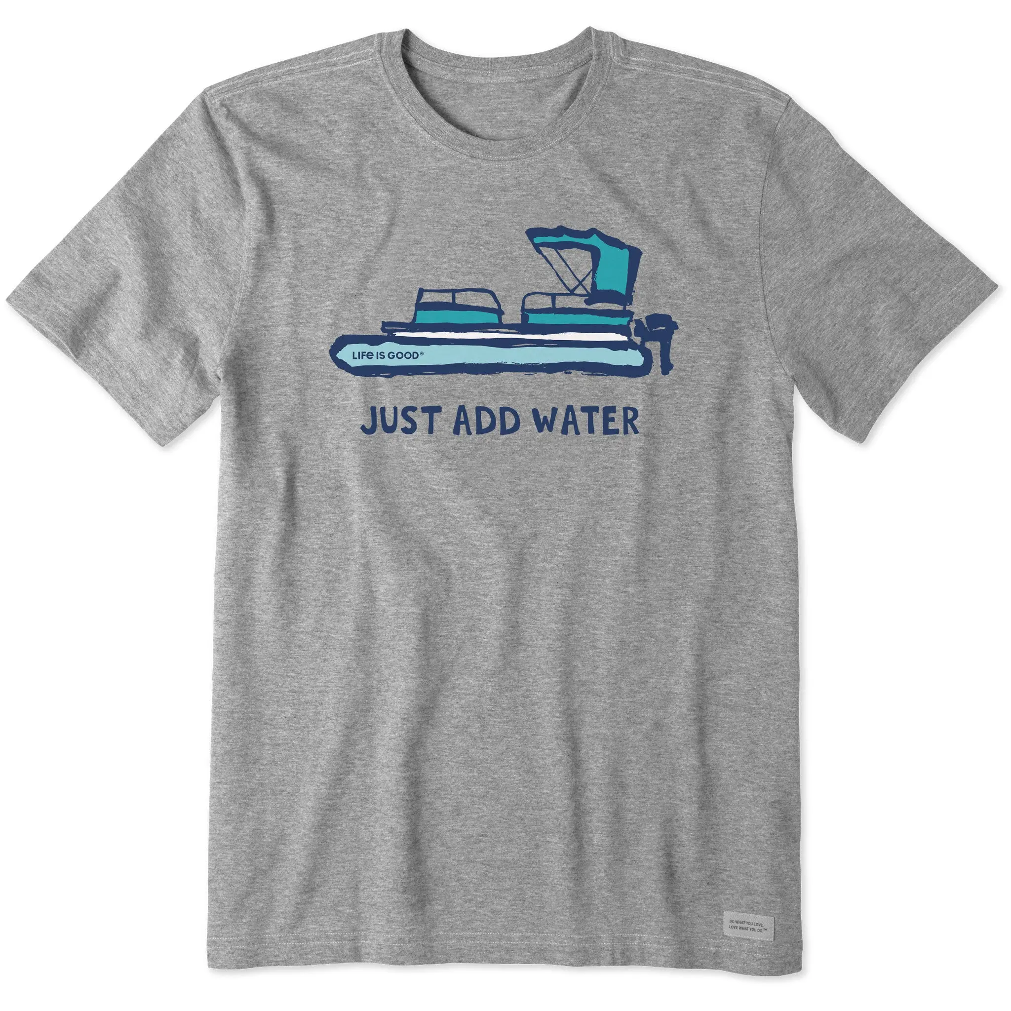 Men's Just Add Water Pontoon Boat Short Sleeve Crusher Tee