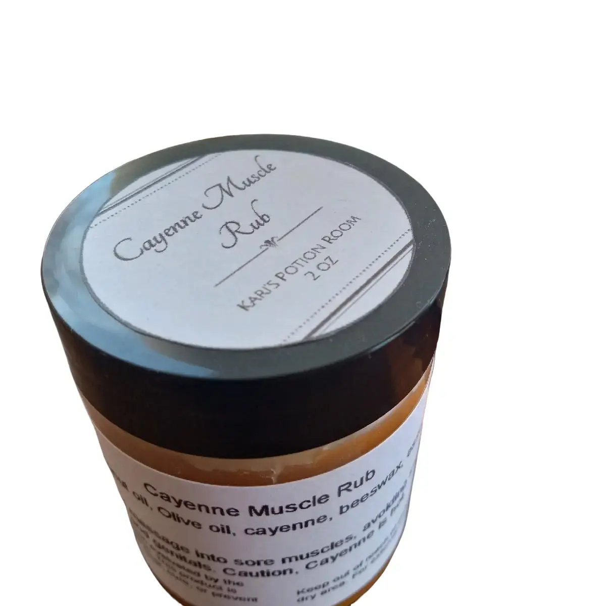 Cayenne Muscle Rub by Kari's Potion Room - Relief for Sore Muscles and Curculation