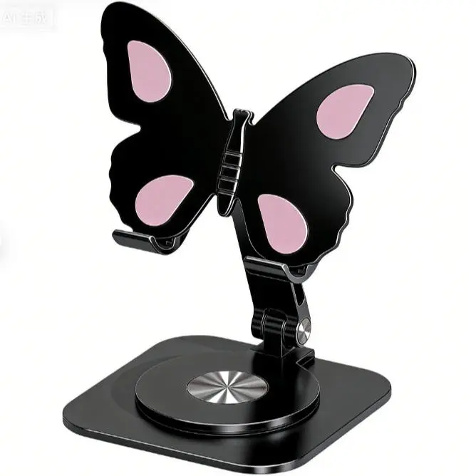 【Summerwins】Joytutus Multifunctional Aluminium Phone Stand - 360° Rotatable, Compact, Portable, Folding, Adjustable Smartphone & Mobile Device Mount, Phone Accessories for Study, Livestreaming