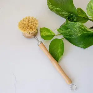 Long Handle Bamboo Dish Brush - Plastic-Free, Zero-Waste, Eco-Friendly