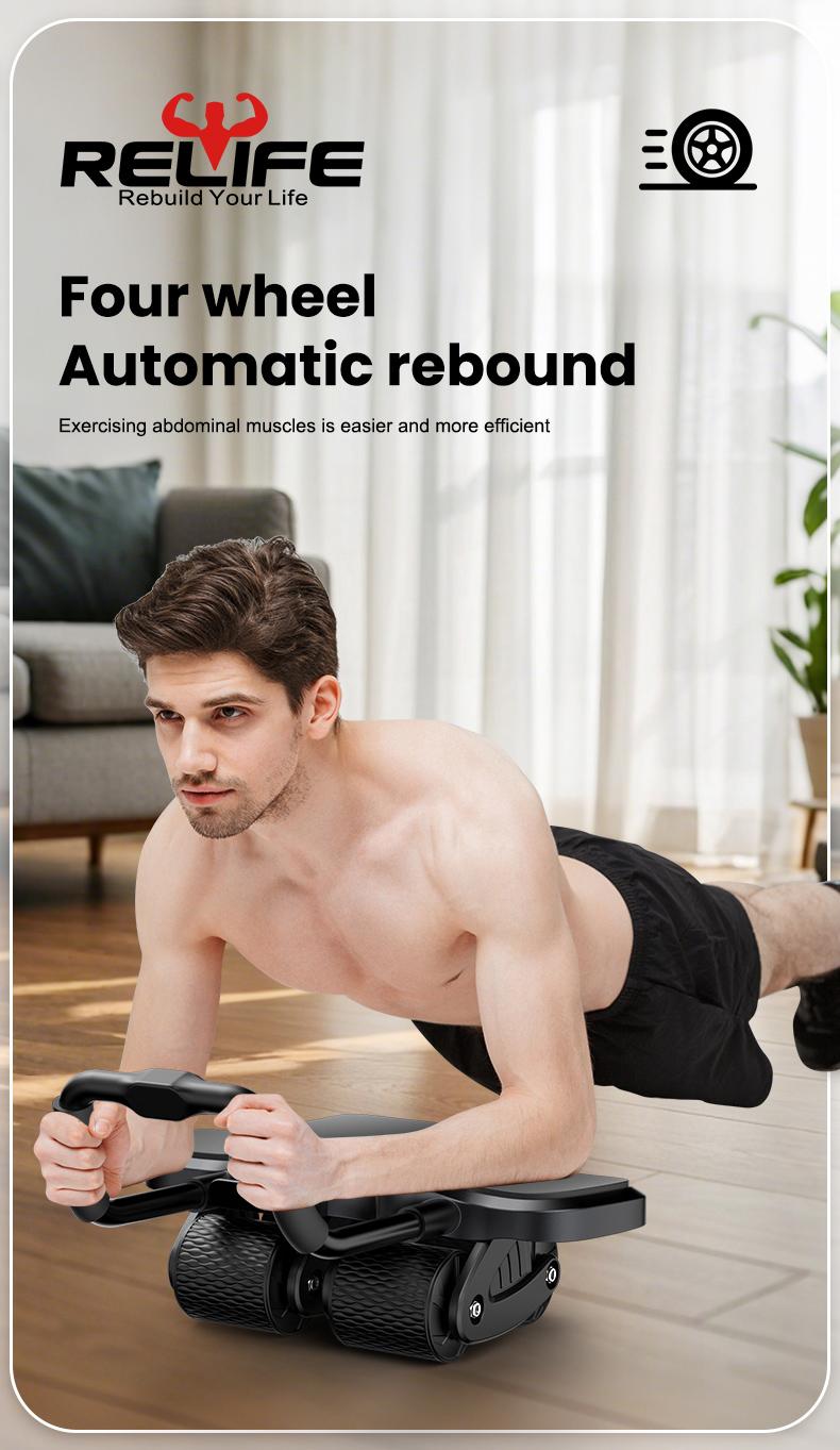 Abdominal Exercise Machine Ab Roller 4-Wheels with Elbow Support Automatic Rebound Abdominal Wheel Abs Workout Equipment for Core Workout Deals for You tiktokshopbacktoschool Abdominal Exercise Machine Ab Roller 4-Wheels with Elbow Support Automatic Rebound Abdominal Wheel Abs Workout Equipment for Core Workout Deals for You tiktokshopbacktoschool
