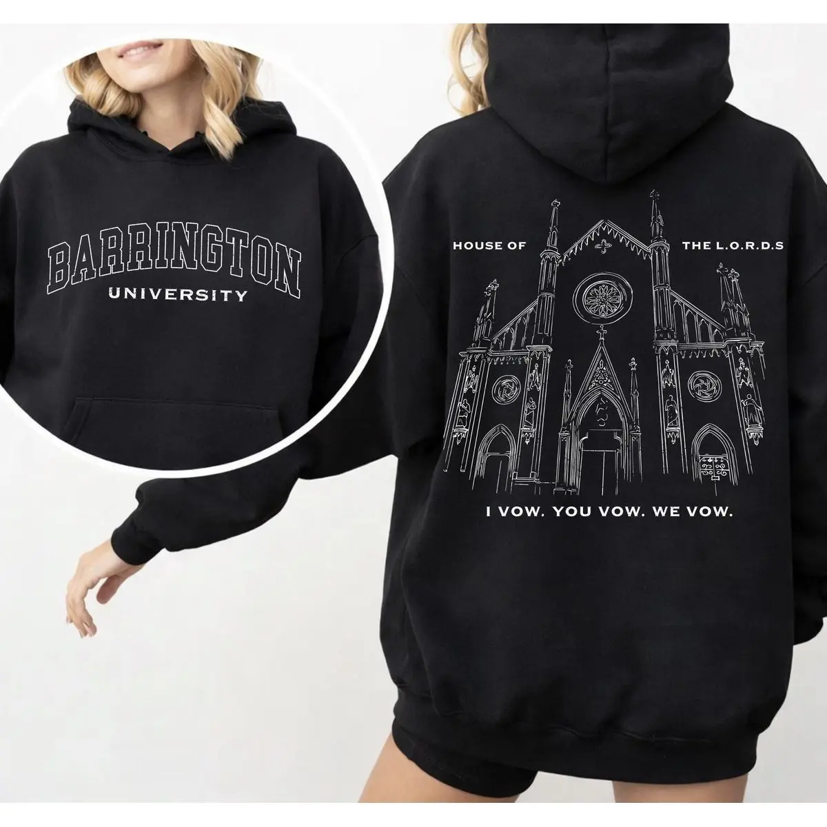Barrington Sweatshirt, The Lords Series Book Hoodie, Chaotic Book Shirt, Gift For Book Lover, Unisex Sweater Pullover Tee