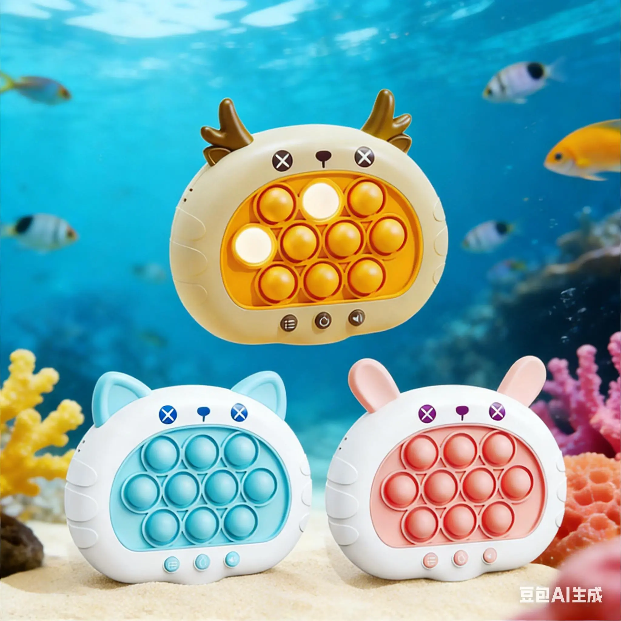 Fast Press Quick Push Game Toy for Kids 3rd Gen Cute Animals 2026 Version in Blue Pink White Fun Interactive Play Gift for Children