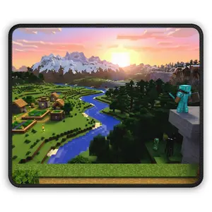 Minecraft Gaming Mouse Pad – Pixel Overworld Design, Non‑Slip Rubber Base, Smooth Precision Surface – Perfect Gift for PC & Laptop Gamers