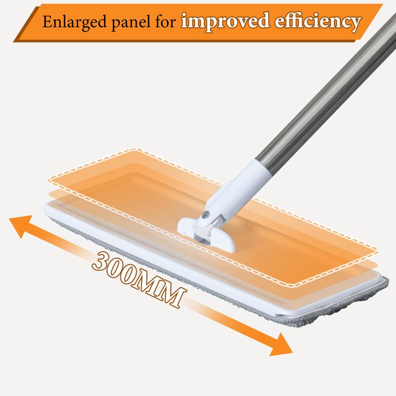 Bepatio 1pc Hand Wash Flat Mop, Easy Elution Separation, Easy Whole House Cleaning, Magic Home Cleaning 360° Spin Mop with Bucket Set, Plastic Material, No Electricity Required