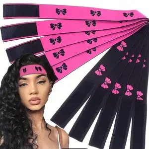 3PCS Non-Slip Wig Grip Headband Set – Adjustable Velcro Hair Band for Wigs & Edges