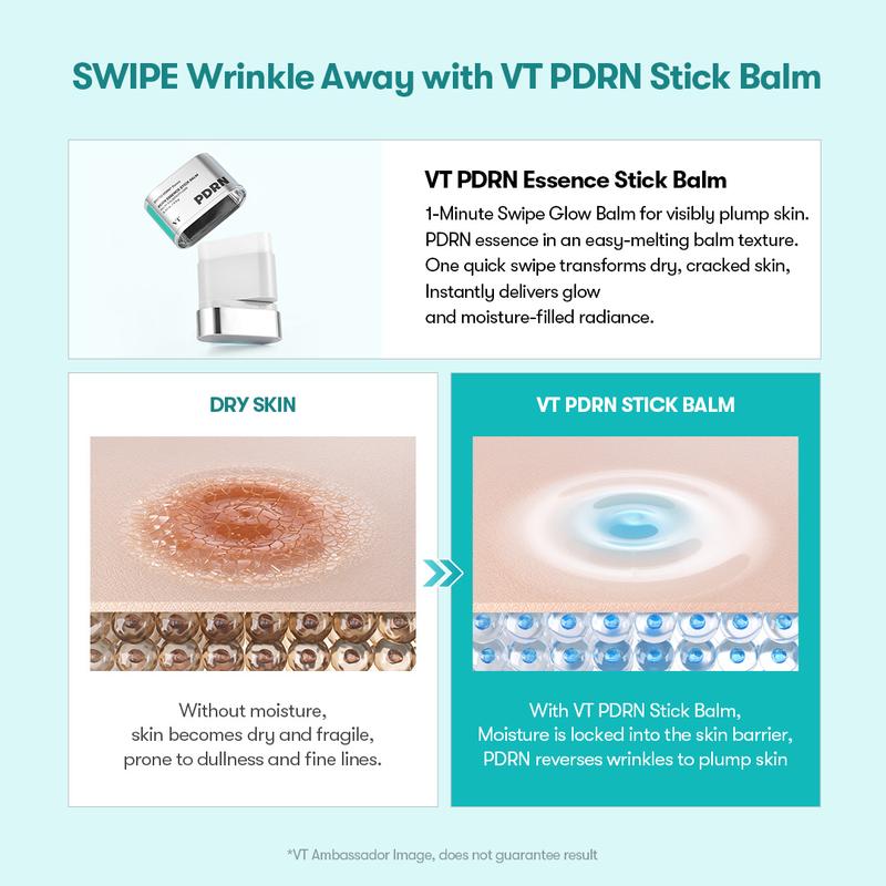 [VT Official] VT PDRN Balm & Essence | Korean Anti-Aging PDRN Glow Bundle, VT Vegan PDRN glow, Korean Skincare, Light-Weight & High Absorption PDRN, 100,000 PPM Vegan Ginseng Phyto-PDRN, Skin Barrier & Sensitive Skin | PDRN Essence & PDRN Stick Balm