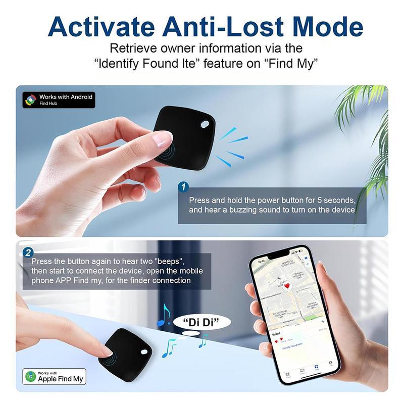 [Free.ship]CENPIN Mini Magnetic GPS Tracker for Car – Hidden Anti-Lost Location Tracker, Weatherproof Portable Device, Works with Apple Find My (iOS ), For Apple iPhone & Android