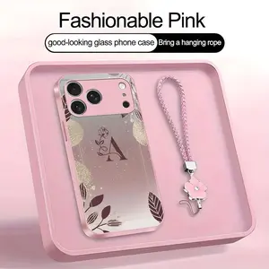 Designed for the [iPhone 17 Pro], a premium women’s phone case featuring a beautiful four-leaf clover lanyard—and a free one too! Choose from 26 letters of the alphabet and exquisite floral designs—952