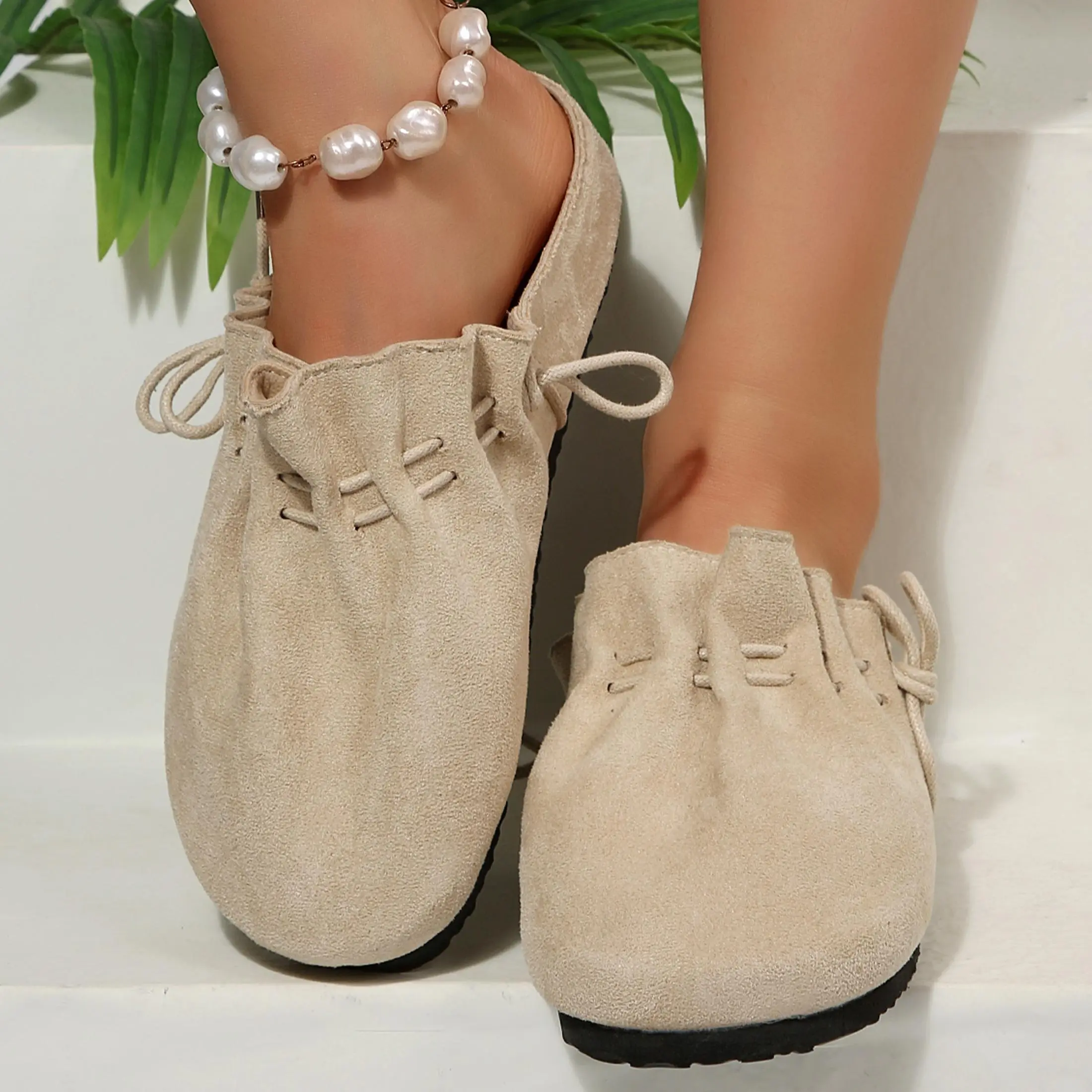 Women's Trendy Sandals Backless Mules Comfortable Slip-On Indoor Outdoor Shoes for Spring & Fall Springfresh Summer Vibes