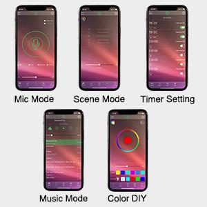 Nilight 72 LED USB Interior Strip Lights Dream Color RGB-IC 12V DC with App RF Remote Control Multicolor Footwell Under Dash Chasing Inside Light Kits 2 Lines Music Sync Mode for Cars Truck ATV UTV jeep truck decor