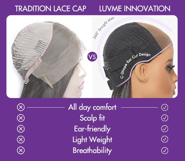 Luvme Hair Glueless Wig Loose Body Wave Blonde Highlight 7x6 Closure HD Lace Wig Ready To Go