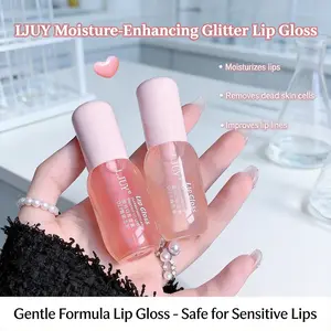 3Counts/Set LJUY Conditioning Lip Oil Balm - Shea Butter, Mint & Coconut Oil – Glow Reviver Plumping Lip Oil Soft, Nourished Lips Moisturizing Glaze Hydrating Gloss Trio