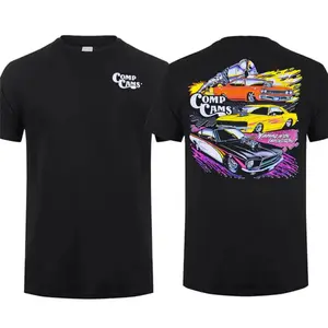 COMP Cams 90s professional street style T-shirt, a gift for truck enthusiasts, unisex casual short-sleeve crew neck shirt, 100% pure cotton, top-quality men's clothing. Street-style relaxed vibe