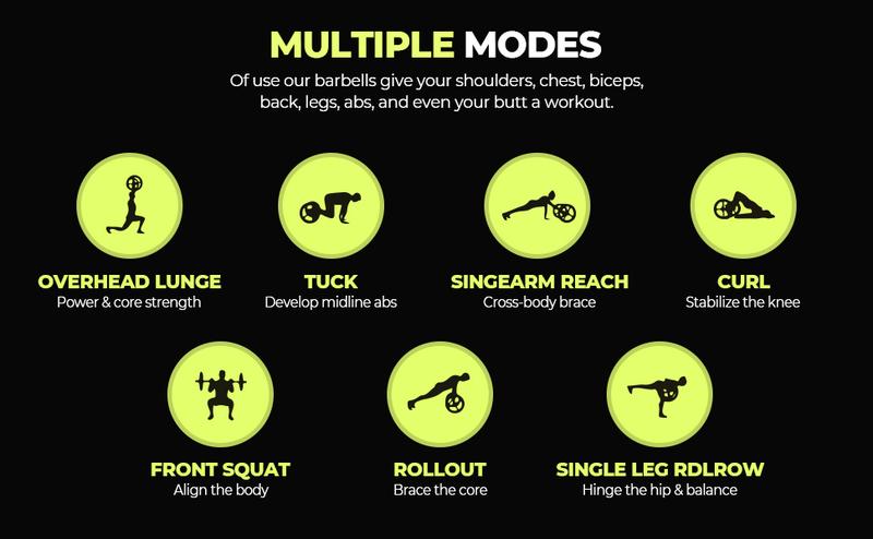 Barbell Weight Set for Lifting, 45 LB Weight Bar Set with Adjustable Free Weights for Workout Bar for Exercise in Home Gym