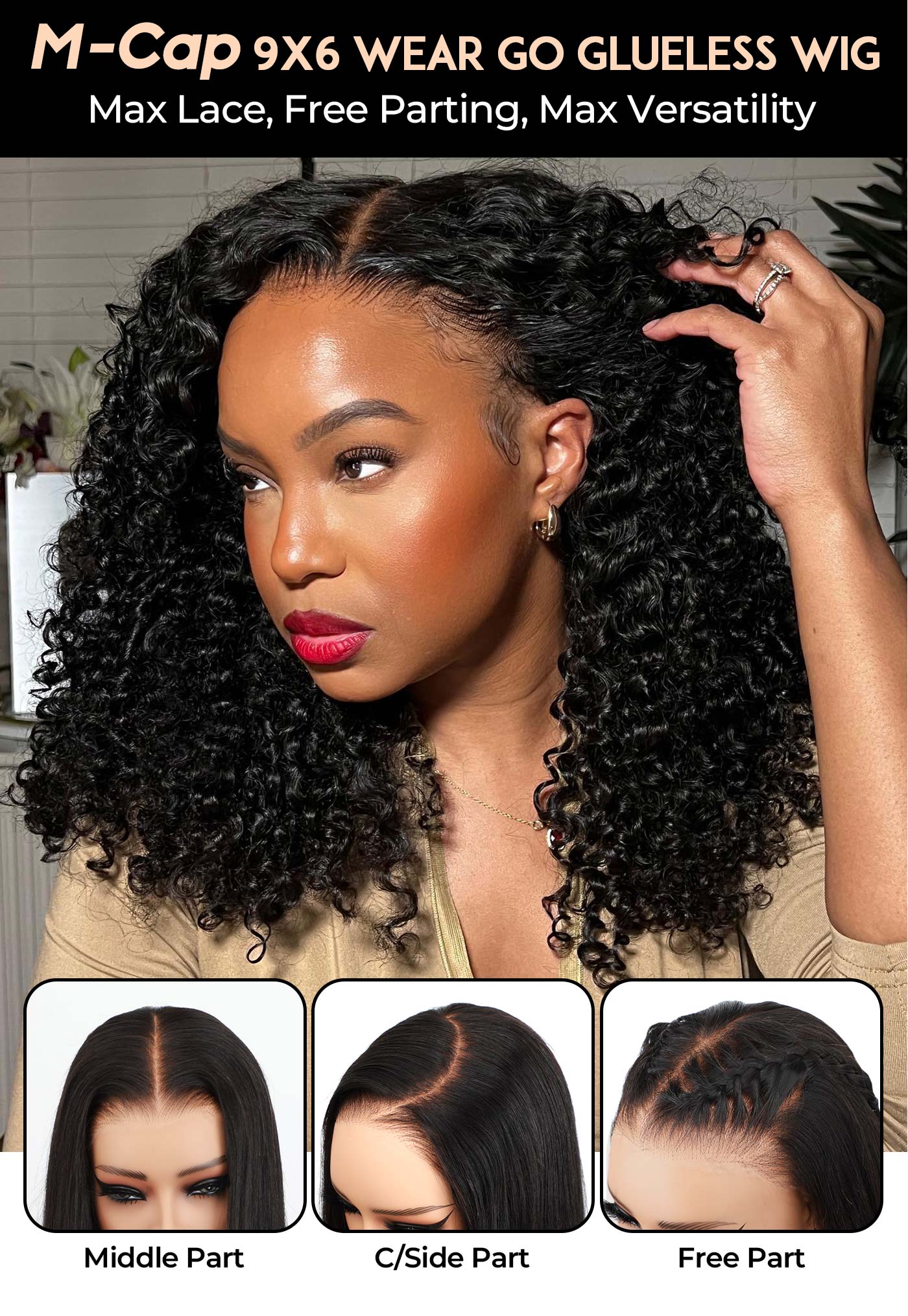 OQ HAIR Face-Framing Layered Cut Body Wave Wig M Cap 9x6 Wear Go Glueless Wig Human Hair Plucked With Natural Hairline #TikTokShopBlackFriday
