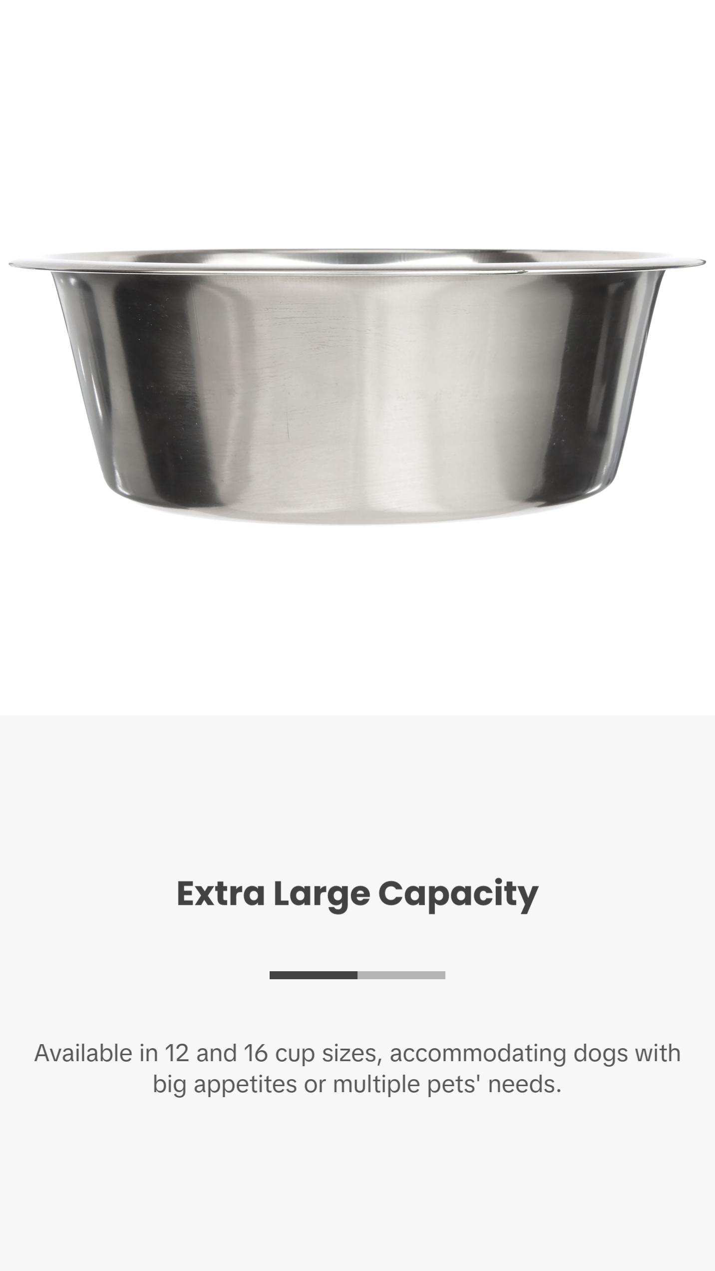 NEATER PETS Extra Large Stainless Steel Pet Bowls for Dogs or Cats