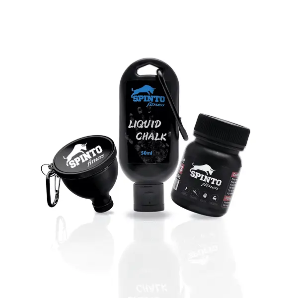 SPINTO FITNESS Gym Bundle - Smell Salt, Liquid Chalk for Better Grip, Protein Funnel, Protein Nutrition Supplement | Powerlifting Workout Kit for Energy, Focus, Strength