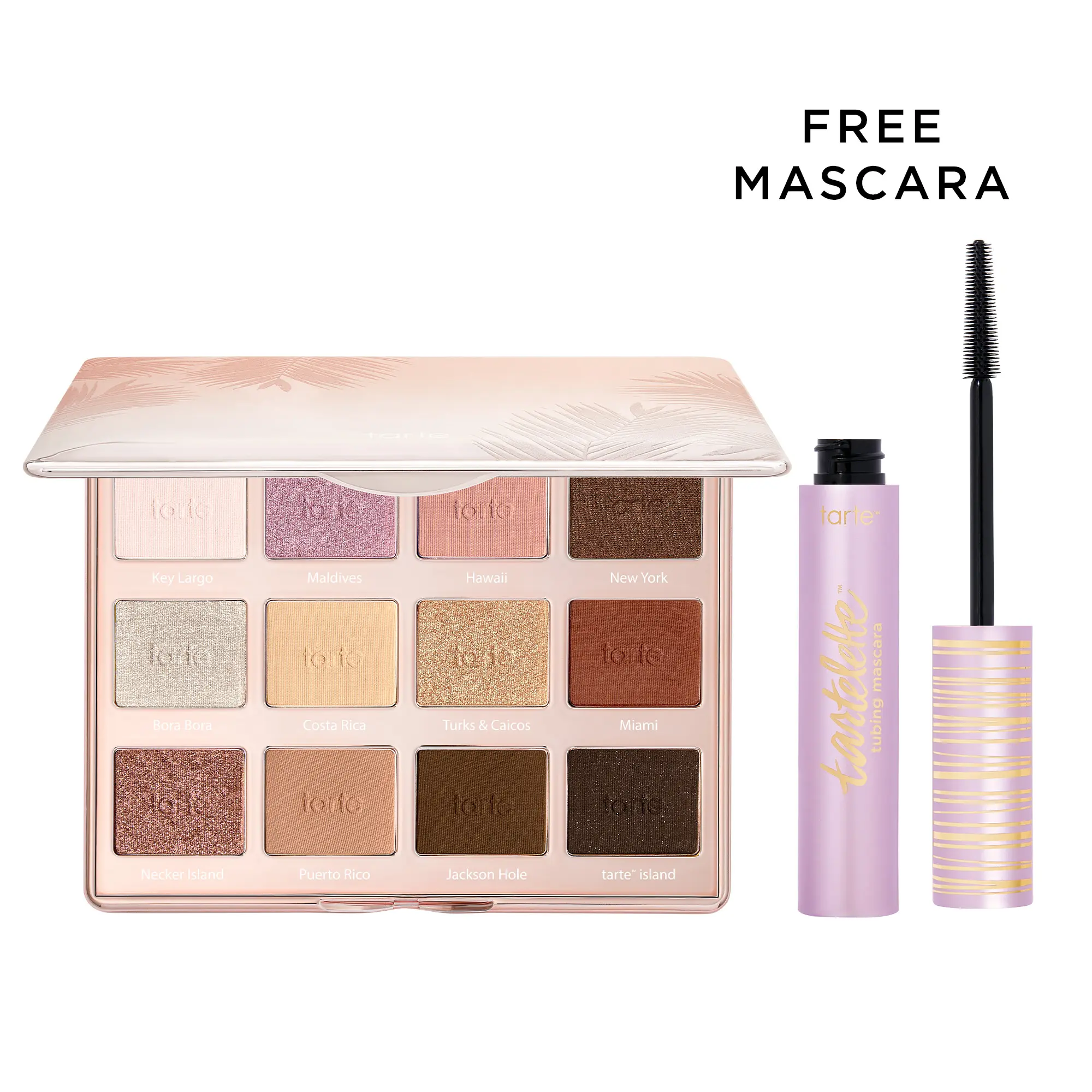 tarte #trippinwithtarte eyeshadow palette & tubing mascara