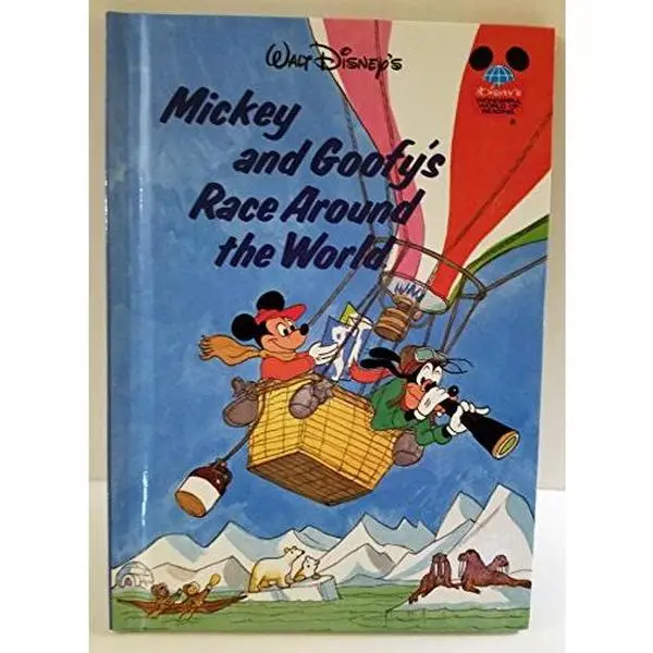 USED Book - Mickey and Goofy's Race Around the World by Walt Disney Company (Hardcover)