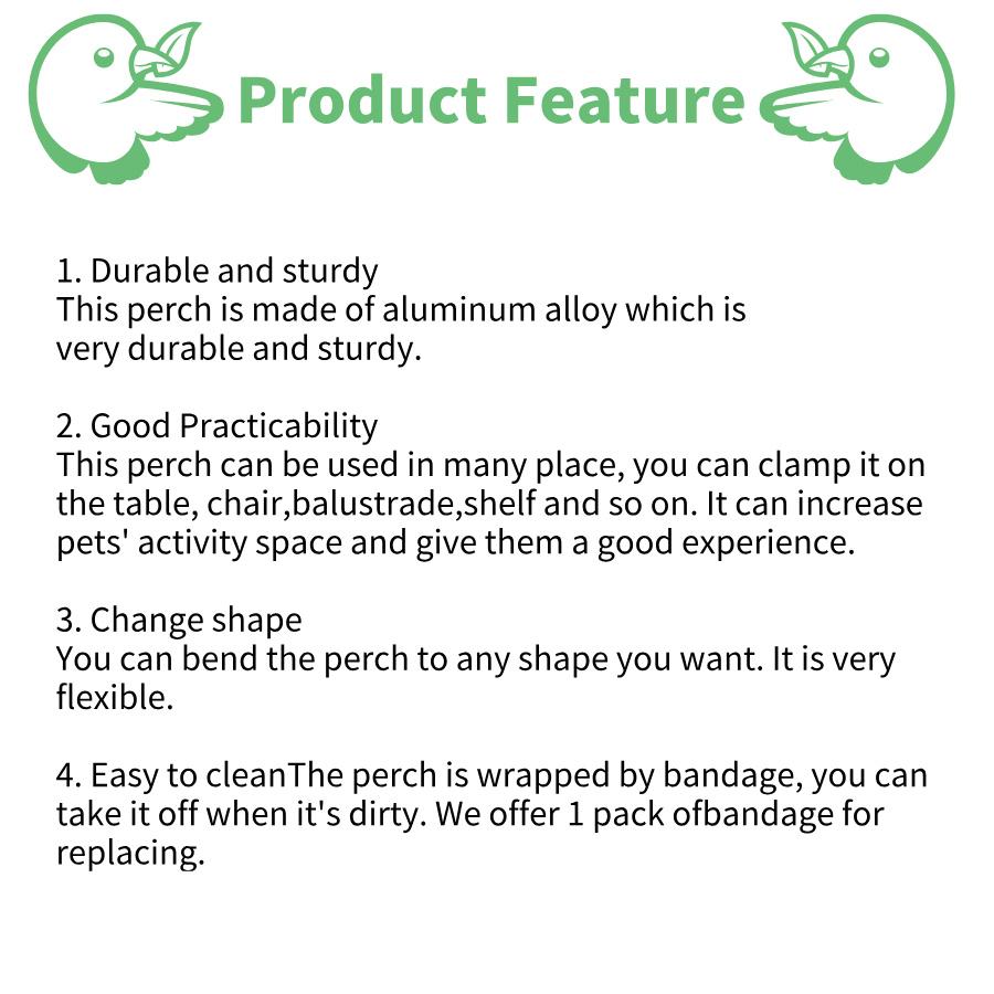 Multi Functional Parrot Habitat Rack with Bendable Clamping Design Easy to Clean Durable Plastic Bird Hanging Chair Stand for Tables Chairs Railings Cabinets Spring Colors Harnesses Proof Feeder Station