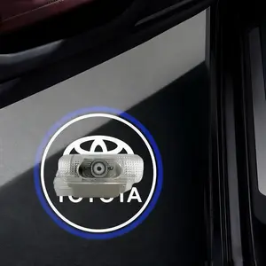 2pcs for Toyota Car Door Lights Logo Projector Never Fade HD LED Door Welcome Projector Lights .Car Welcome Light. Door Light Projector Runner Avalon Camry Highlander Land Cruiser Prius Sequoia Sienna Tundra Venza Crown CorollaAlphard Reiz Prado