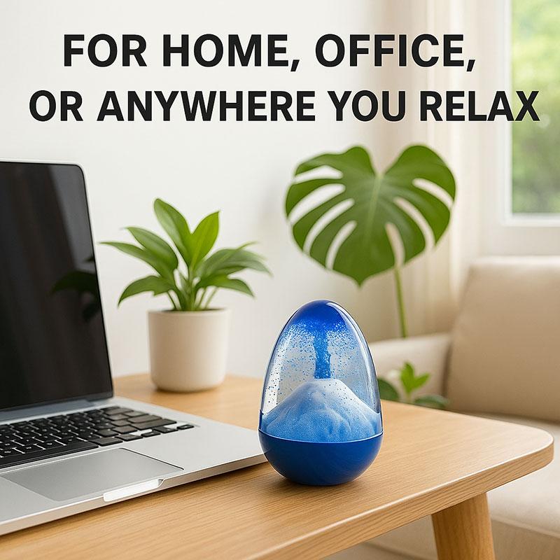 Creative Eggshell Volcanic Eruption Timer & Sand Hourglass Modern Desk Decor Craft Ornament for Relaxation Fun Sand Timer for Kids Gift for Kids Home Office Car Decoration Birthday Gift and Holiday Souvenir