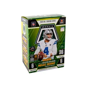 (LIVE OPEN) 2025 Panini Mosaic Football Blaster Box (Orange Fluorescent Parallels)