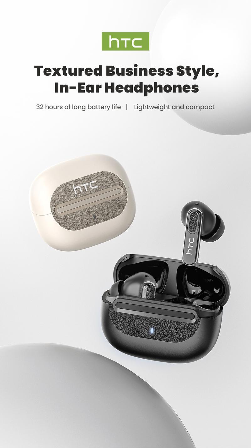 HTC NE60 Wireless Earbuds Bluetooth Headset AI Translator