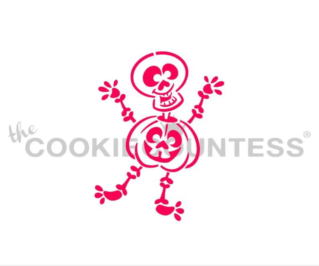 SKELETON IN A PUMPKIN PYO STENCIL