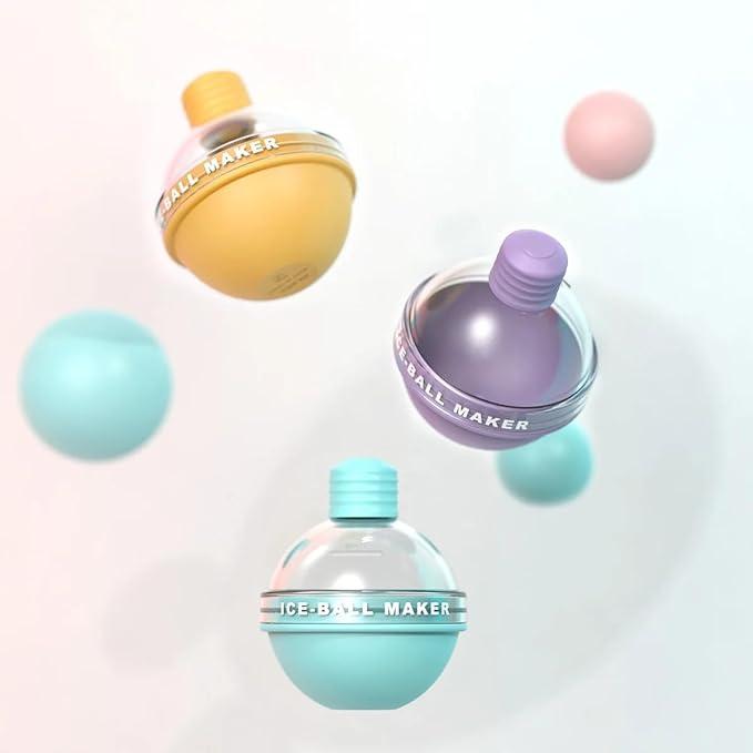 AISOON Silicone Ice Ball Maker with Funnel, Large Round Sphere Mold for Whiskey, Ice Cream, and Kitchen Decoration, Creative Gift for Drink Accessories AISOON Silicone Ice Ball Maker with Funnel, Large Round Sphere Mold for Whiskey, Ice Cream, and Kitchen Decoration, Creative Gift for Drink Accessories