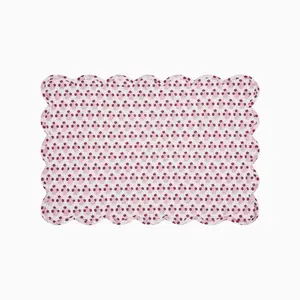 Abigail Pink Scalloped Quilted Placemat