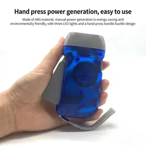 Hand-crank automatic emergency flashlight, hand-crank charging, no longer worry about the flashlight running out of power, super bright with ultra-long battery life, an essential gadget for the outdoors
