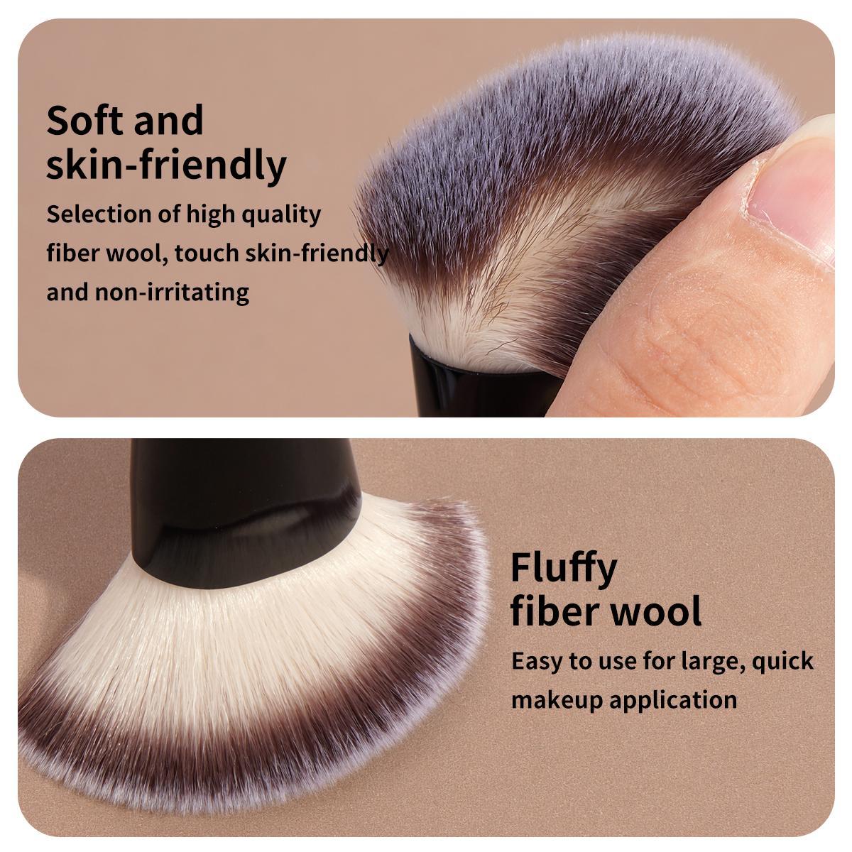 Professional Facial Double-ended Makeup Brushes Set 4 Counts/set Bevel & Taper Foundation Brush &Contour Brush & Blush Brush & Powder Brush, Makeup Tools for Travel, Makeup Brushes, Makeup Brushes Kits