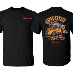 Snap-on Patina Perfection - Snap-on Old Soul Garage T-Shirt for Men - Double Sided Printed 100% Cotton Fitted Crew Neck Short Sleeve Casual Unisex Top Made in USA