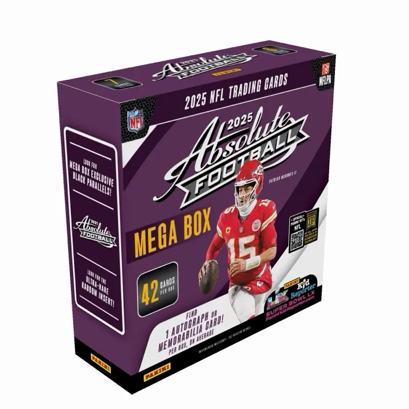 2025 Absolute Mega Box! (1 auto or mem per box, black parallels, Kaboom Hunt!) 2025 Absolute Mega Box! (1 auto or mem per box, black parallels, Kaboom Hunt!)