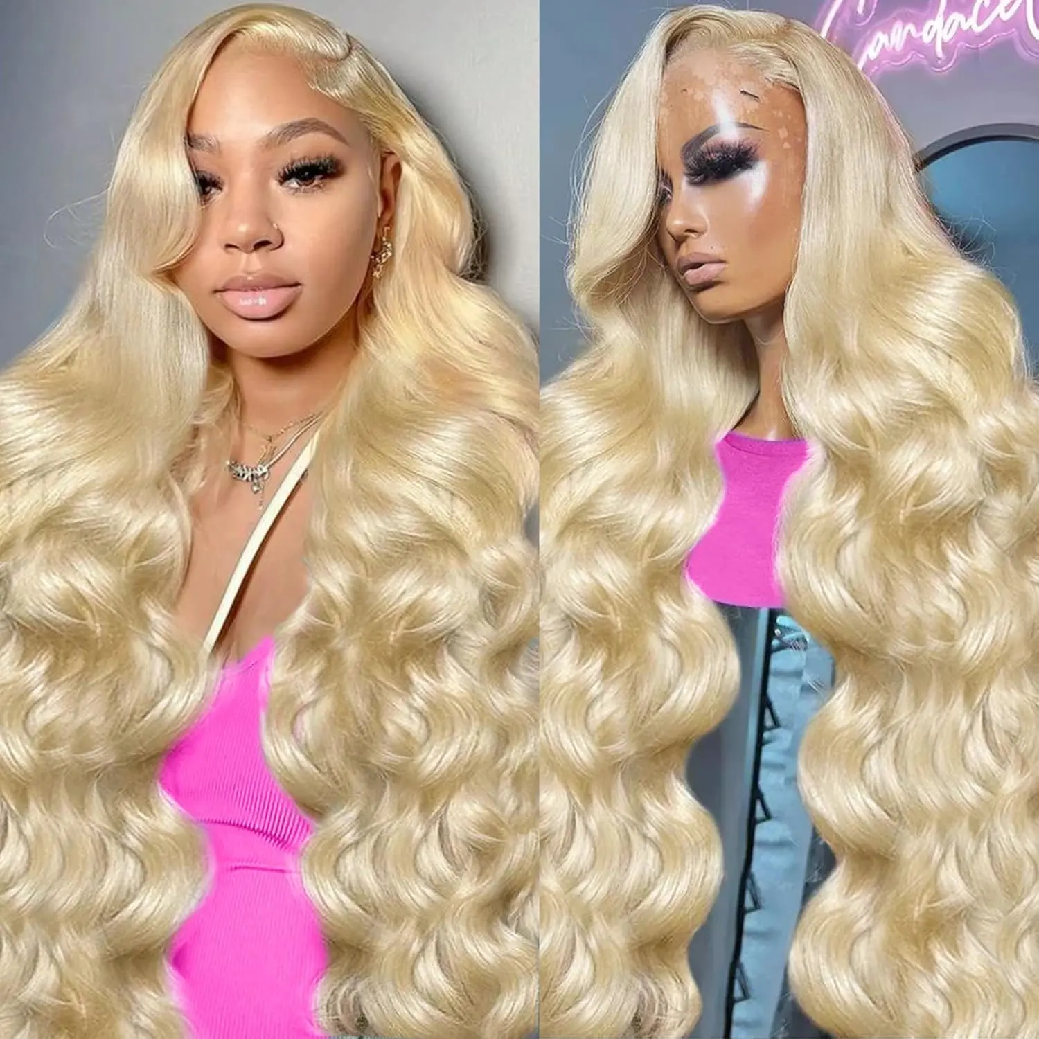 613 13x4 Lace Front Human Hair Wig 24 Inch Straight 180  display picture 2