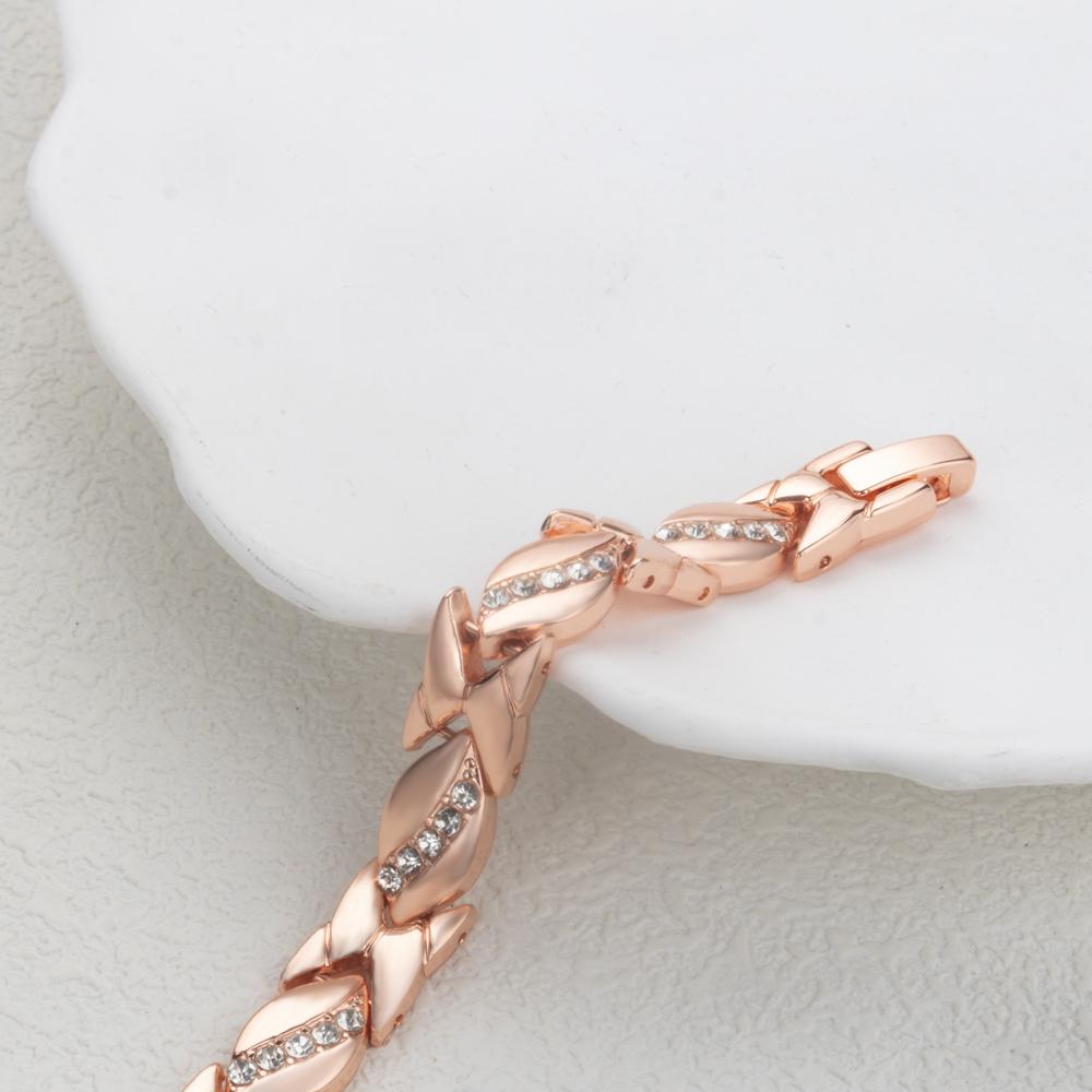 Gold leaf bracelet for women minimalist dainty jewelry elegant daily wear gift