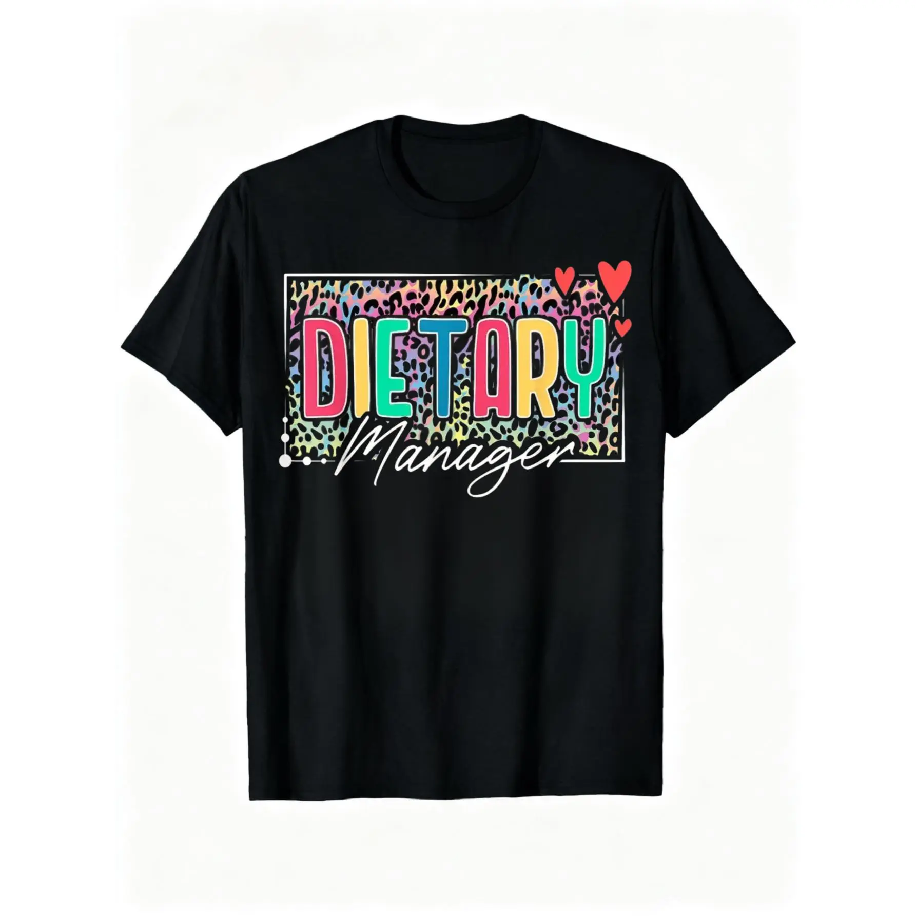 100% Cotton Dietary Manager Leopard T-Shirt
