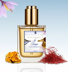 La Rouge Pure Perfume Oil, BR54, Amber, Saffron, 30ML, 1oz | HauteBlends alcohol-free long-lasting oil-based fragrance