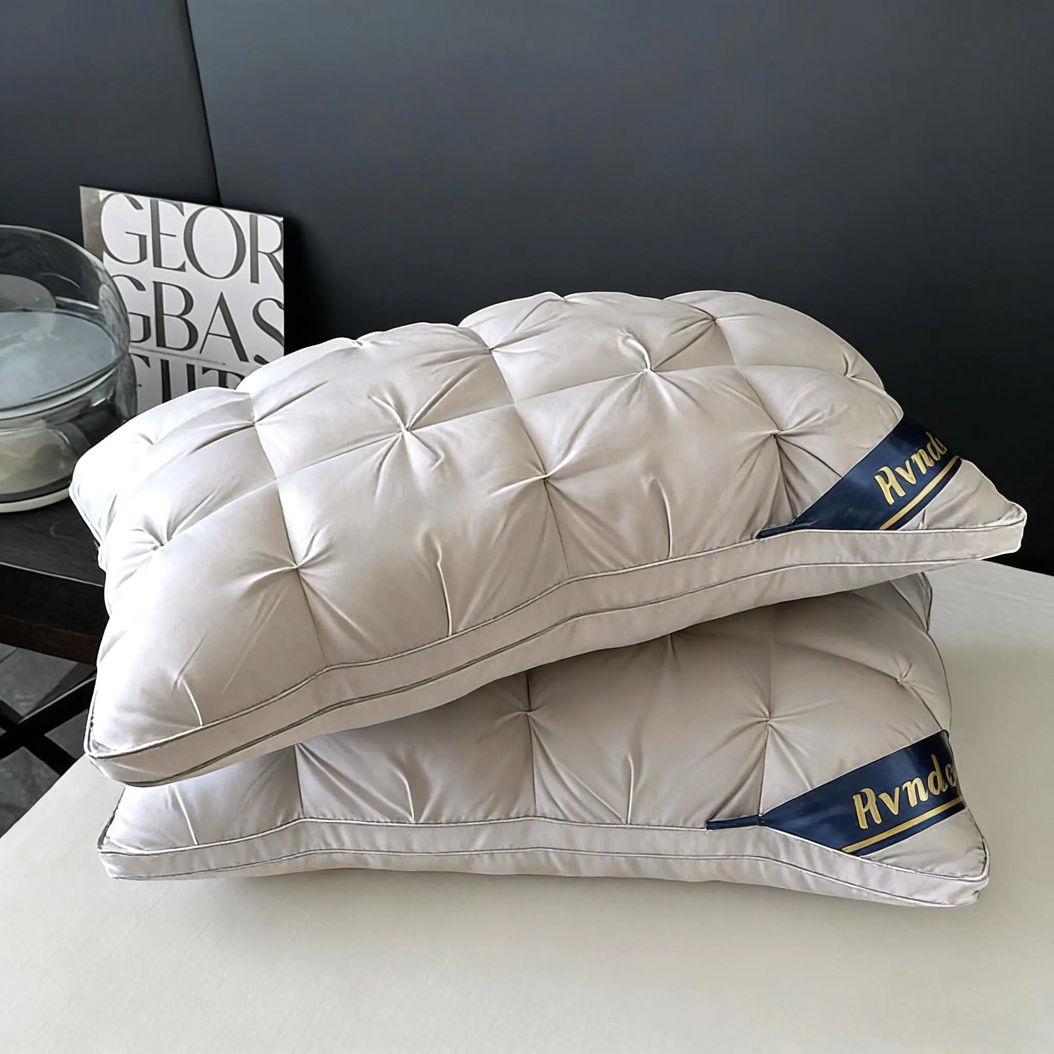 Hotel Collection Deep Sleep Pillow - Neck Support Non-Collapse Design Hypoallergenic  for Side Supine Prone Sleepers pillows Supportive Memory Foam Soft Memory Foam