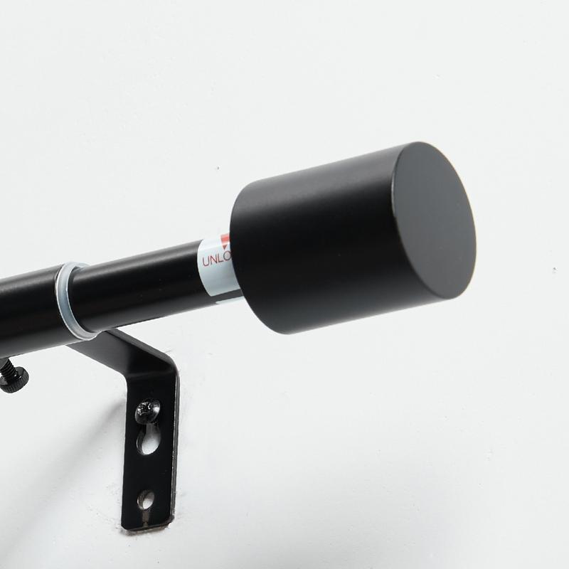 Curtain Rod — Deconovo Decorative Adjustable Single Window Curtain Rod Set showerrod