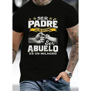 SER PADRE ES UN DESTINO See ABUELO ES UN MILAGRO 2000s gifts for men adults for him vintage funny graphic tee date night outfit valentine shirts clothes for men vacation outfit business casual outfits whimsical  birthday clothes  classy