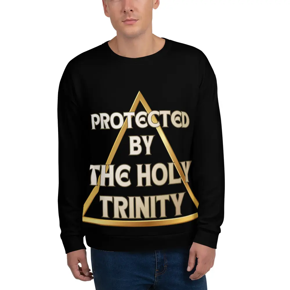 Protected by the Holy Trinity: Divine Defense Unisex Sweatshirt