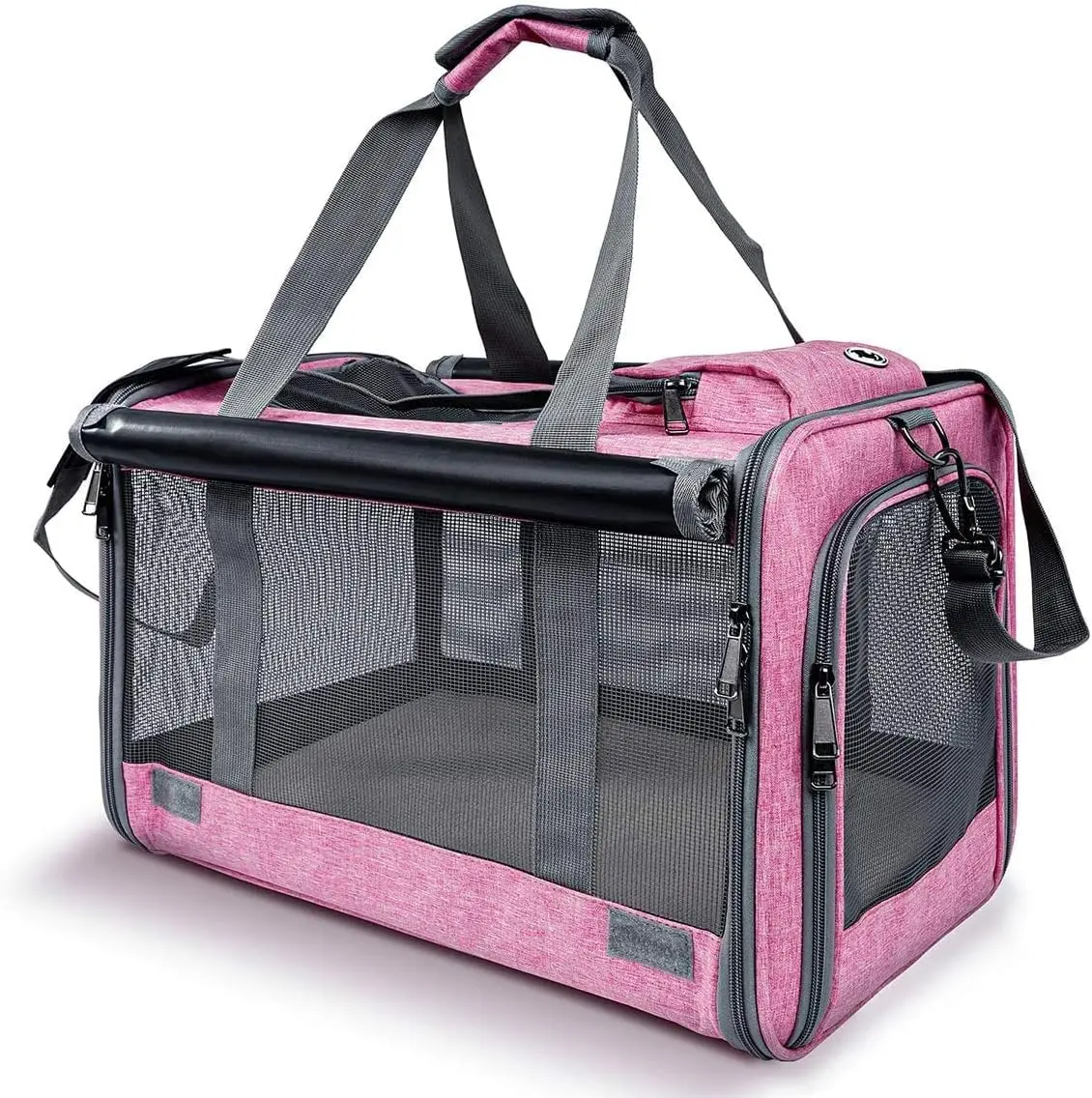 Pet Carrier for Large and Medium Cats, Soft-Sided Pet Carrier for Big Medium Cats and Puppy Dog Carriers Cat Carriers, Pet Privacy Protection Travel Carrier Pink Or Blue
