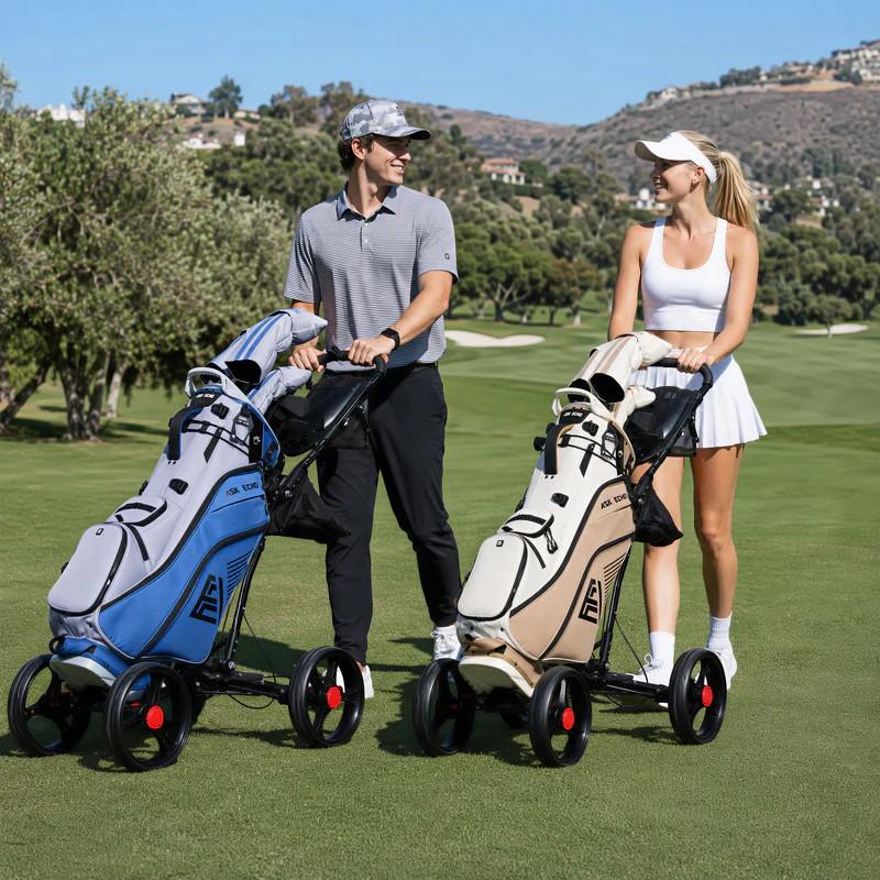 Ask Echo Soundless Hybrid Stand Golf Bag - Toasted Almond