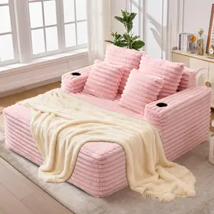 Cloud-shaped chaise lounge sofa, beanbag chair, deep chaise lounge for bedroom and balcony, sofa bed that can be disassembled and washed.