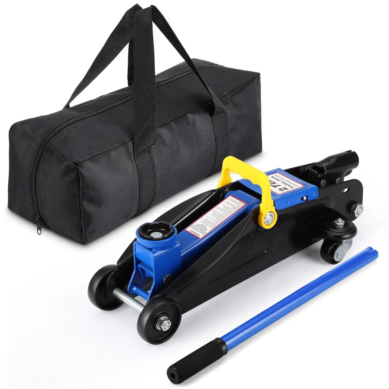 GAOMON 2 Ton Hydraulic Floor Jack,Low Profile 2 Ton (4400 Lbs) Car Jack,Portable Car Lift Jack,Quick Lift Pump,Heavy Duty Steel Car Hydraulic Trolley Jack Lift Range 3.35"-13"