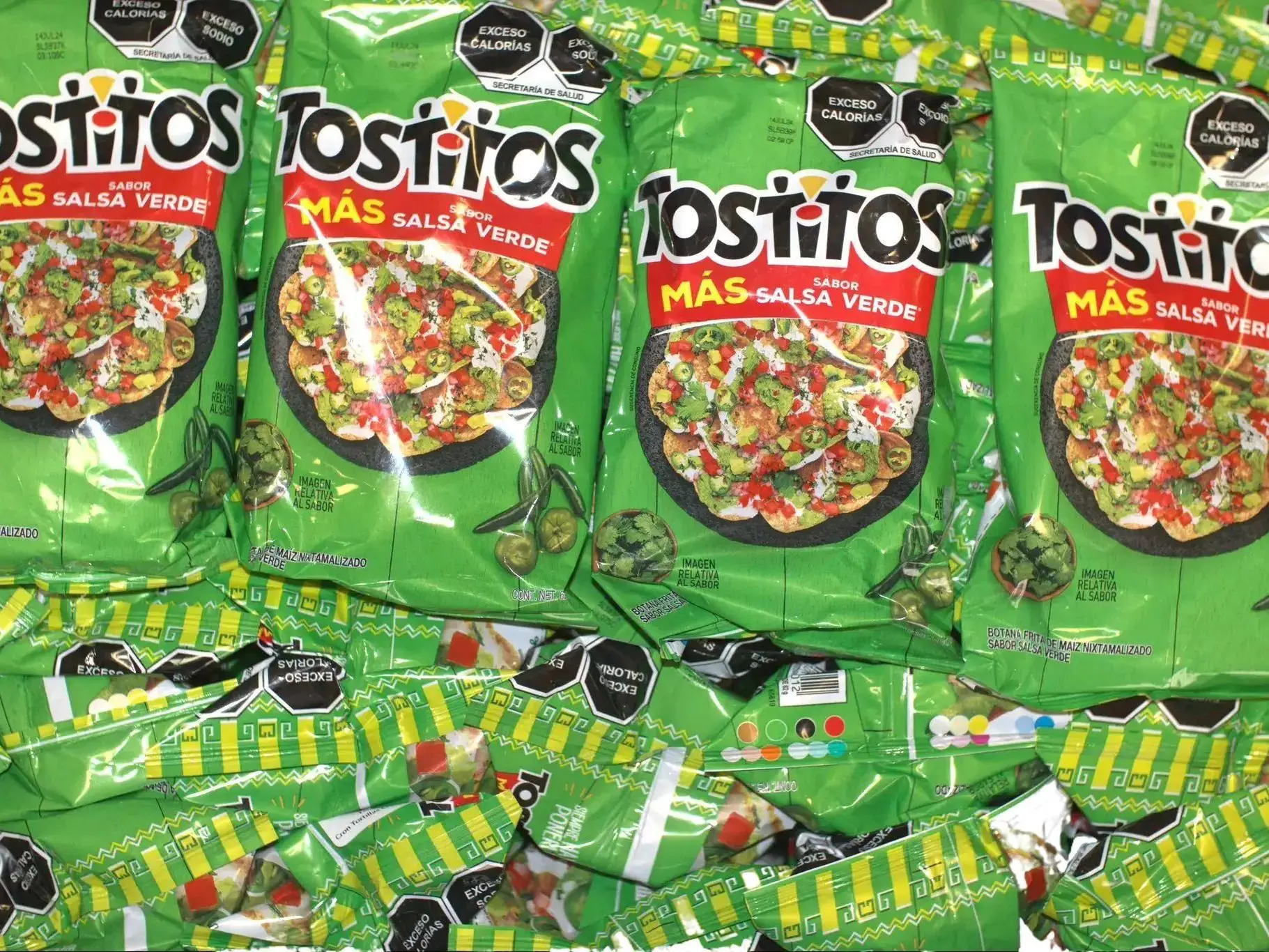 10 - PK Tostitos Salsa Verde 62GRAMS- SABRITAS MEXICANAS - MEXICAN CHIPS -  PAPITAS MEXICANAS